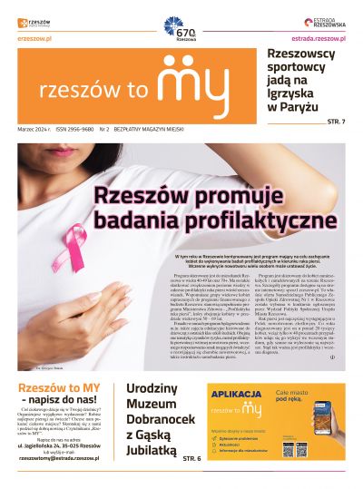 Okładka magazynu miejskiego Rzeszów To MY, nr 2, marzec 2024